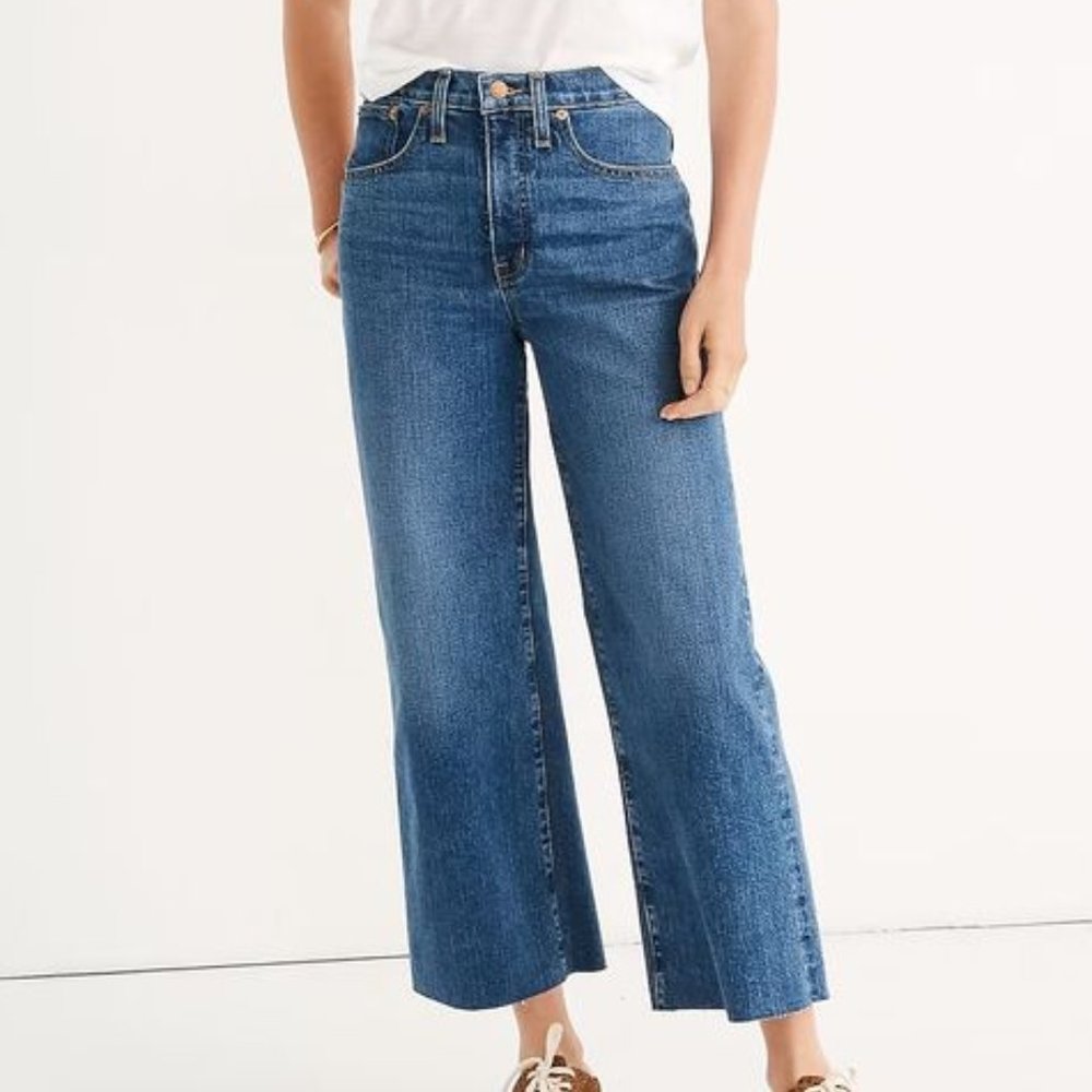Madewell Women's Blue Flare & Wide Leg Jeans